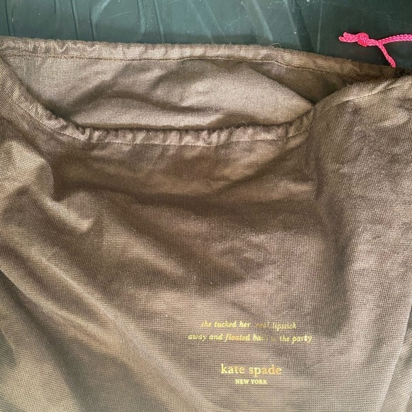 Kate Spade- Black Leather two Strap Hobo Style Satchel with Shoulder Strap - Picture 4 of 8